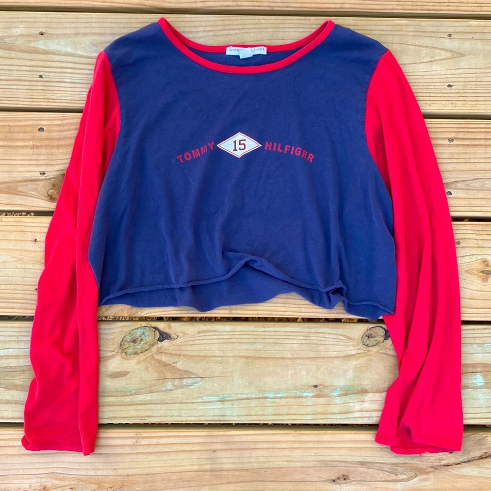 Tommy Hilfiger Cropped Baseball Shirt